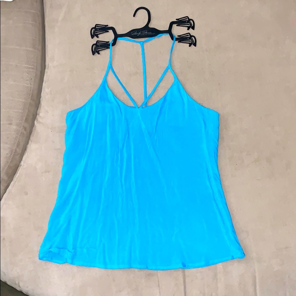 NO BOUNDARIES SMALL BLUE TANK TOP